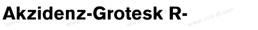 Akzidenz-Grotesk R字体转换